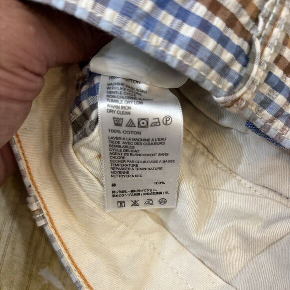 Tommy Bahama Bermuda Shorts Gingham Check Size 33 - Picture 7 of 7